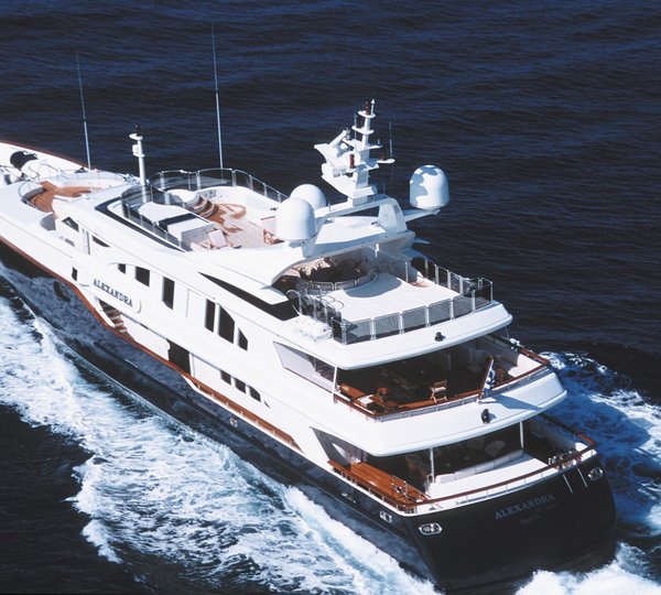 Aft: Yacht ALEXANDRA's Cruising Photograph