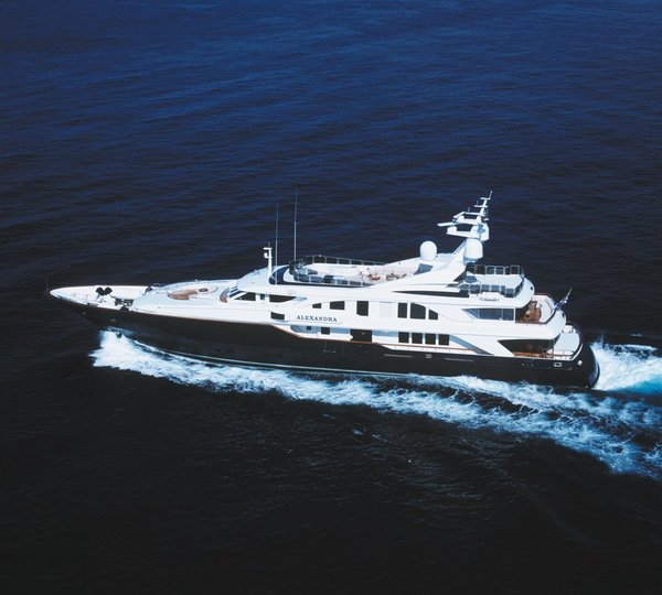 From Above: Yacht ALEXANDRA's Cruising Photograph