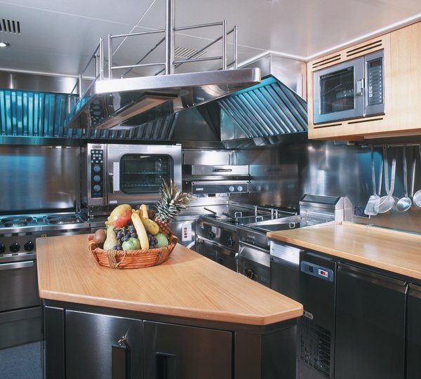 Ship's Galley On Yacht ALEXANDRA