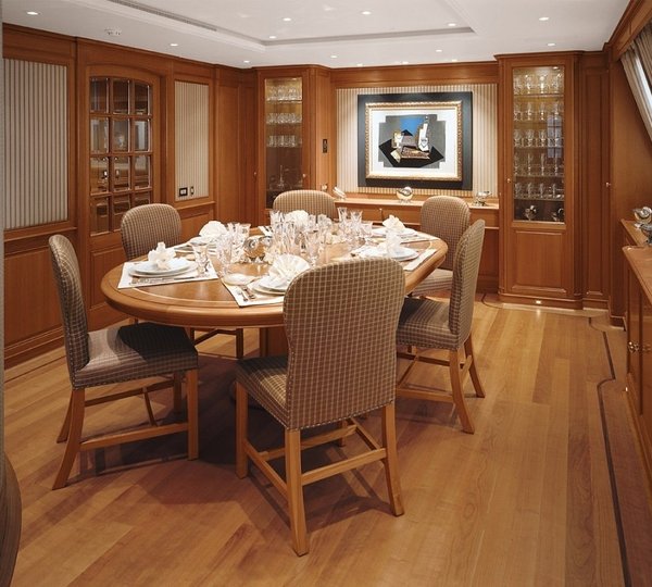 Eating/dining Saloon Aboard Yacht IS A ROSE