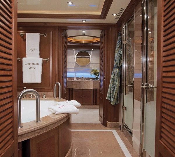 Main Master Bath Aboard Yacht JO