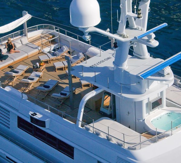 From Above Aspect Aboard Yacht MARIU