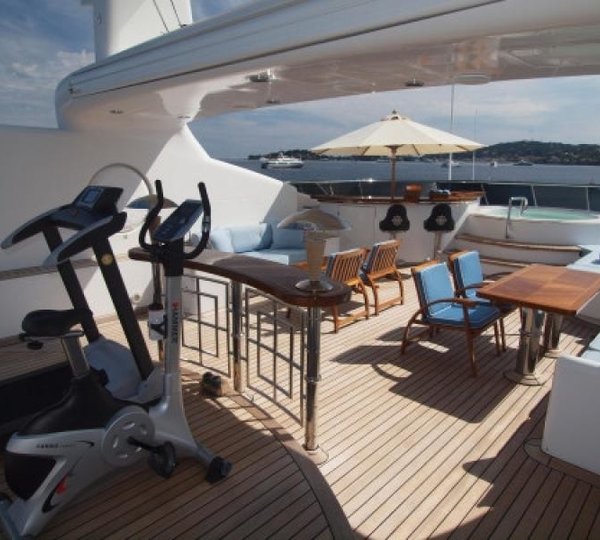 Gymnasium Gear Aboard Yacht MOSAIQUE