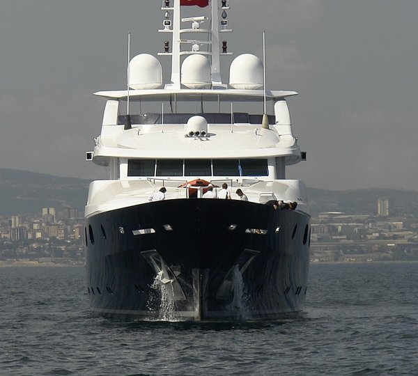 Ship's Bow On Board Yacht ODESSA