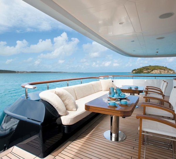 Sitting: Yacht ODESSA's Sun Deck Pictured