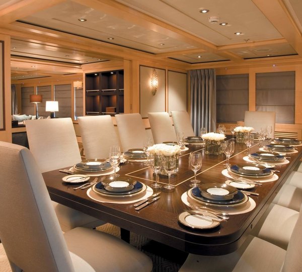 Eating/dining Saloon Aboard Yacht ODESSA
