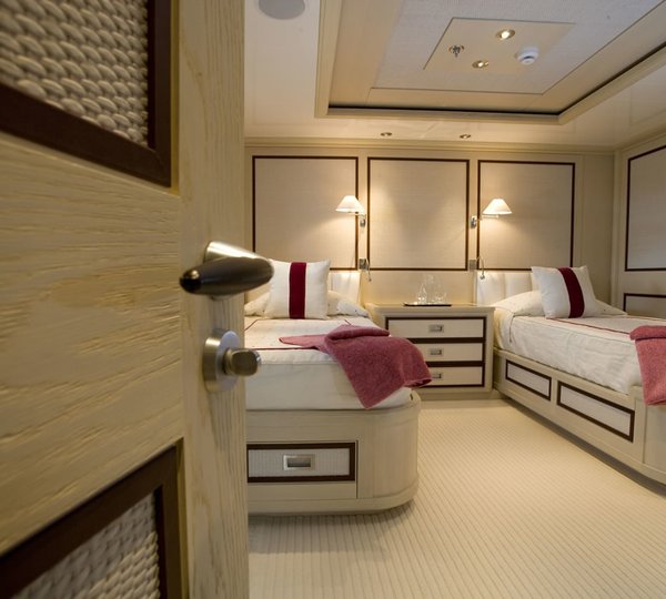 Twin Bed Cabin Aboard Yacht ODESSA