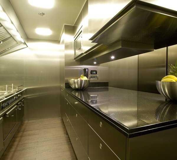 Ship's Galley On Yacht ODESSA