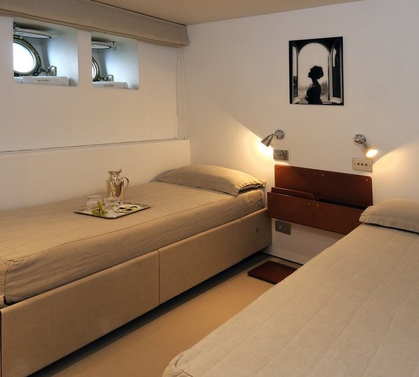 Twin Bed Cabin Aboard Yacht DIONEA