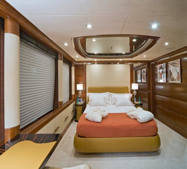Red Guest's Cabin Aboard Yacht LATITUDE