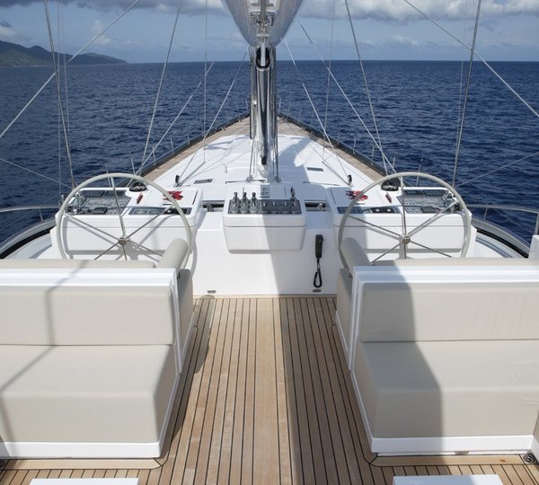 Fly-bridge On Board Yacht RED DRAGON