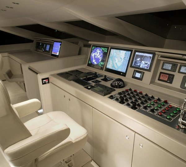 Bridgedeck Aboard Yacht RED DRAGON