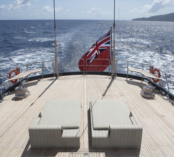 Aft Aspect Aboard Yacht RED DRAGON