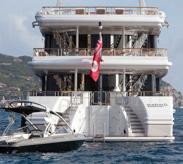 Aft With Swimming Landing On Yacht SUNRISE