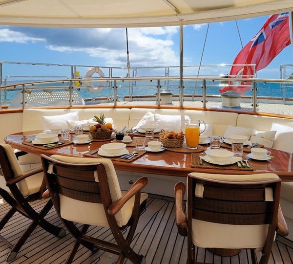Aft Deck On Yacht DRUMBEAT