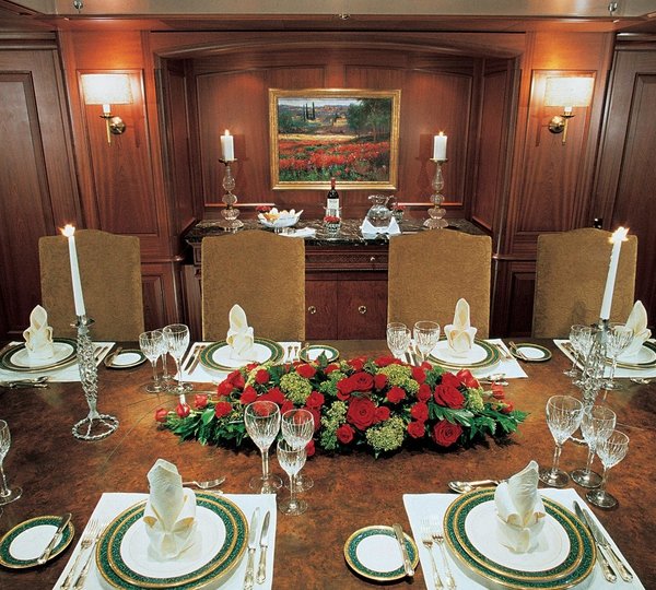 Formal Eating/dining Aboard Yacht PASSION