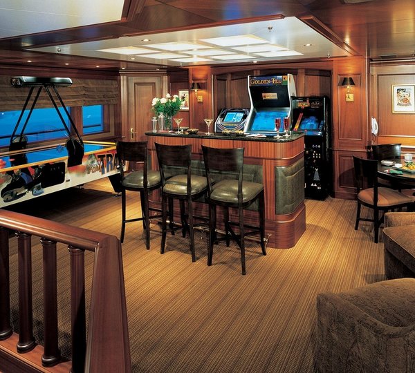 Top Saloon With Games On Yacht PASSION