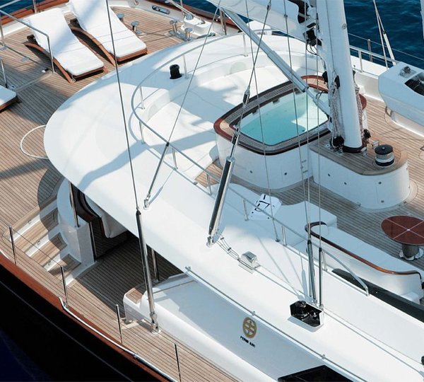 Deck: Yacht PARSIFAL III's From Above Aspect Photograph