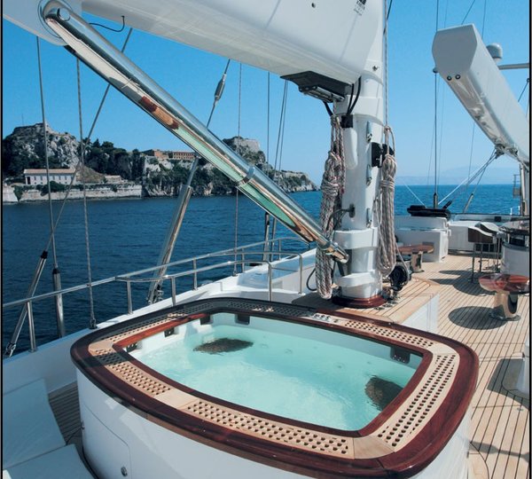 Jacuzzi Pool Deck Aboard Yacht PARSIFAL III
