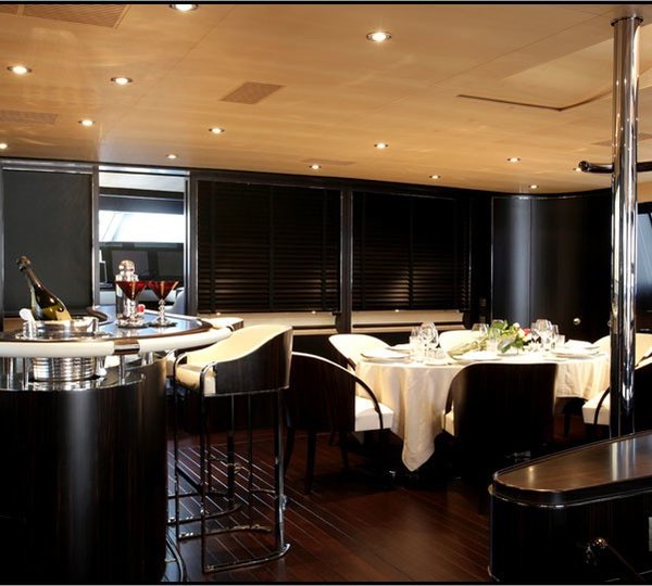 Drinks Bar Aboard Yacht PARSIFAL III