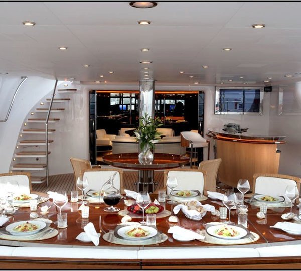 Aft Deck Eating/dining On Yacht PARSIFAL III