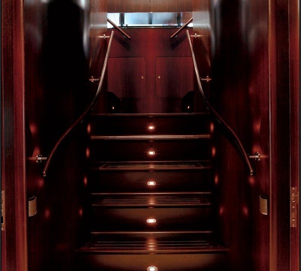 Stairway Aboard Yacht PARSIFAL III