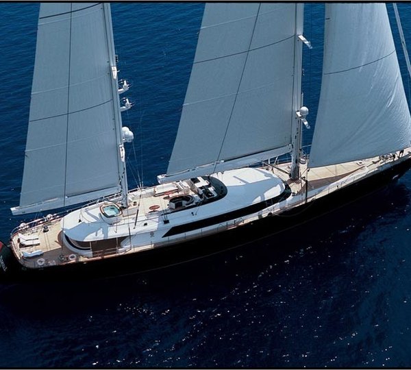 From Above Overview On Yacht PARSIFAL III