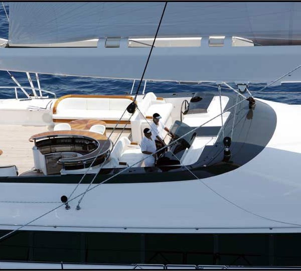 Helm On Board Yacht PARSIFAL III