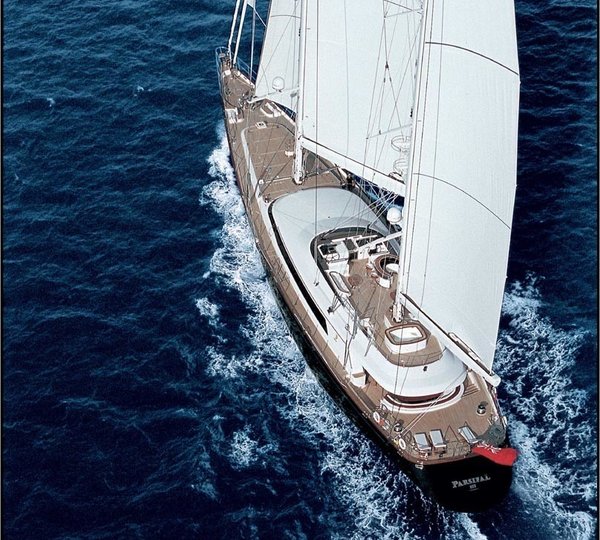 Sailing: Yacht PARSIFAL III's From Above Aspect Photograph