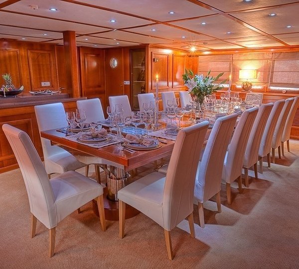 Eating/dining Saloon On Board Yacht SANSSOUCI STAR