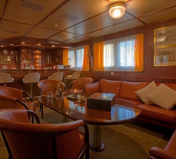 Saloon Sitting Aboard Yacht SANSSOUCI STAR
