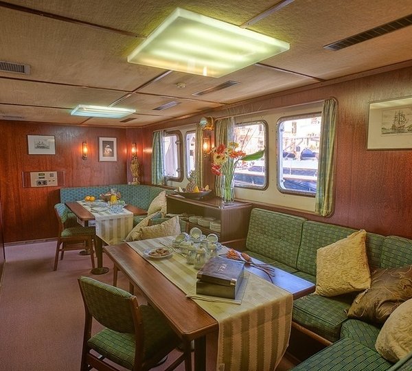 Lounging Sitting On Board Yacht SANSSOUCI STAR