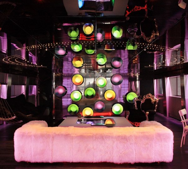 Lighting: Yacht SEA FORCE ONE's Premier Saloon Pictured