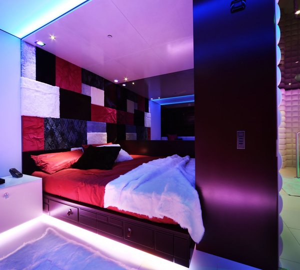 Cubist Guest's Stateroom On Board Yacht SEA FORCE ONE