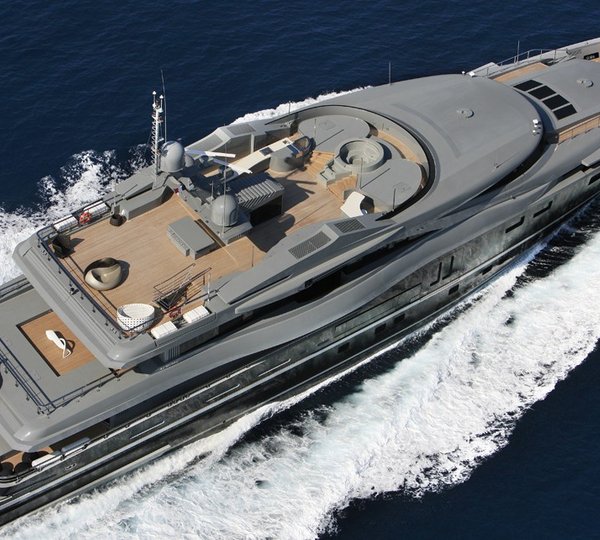 From Above: Yacht SEA FORCE ONE's Cruising Image