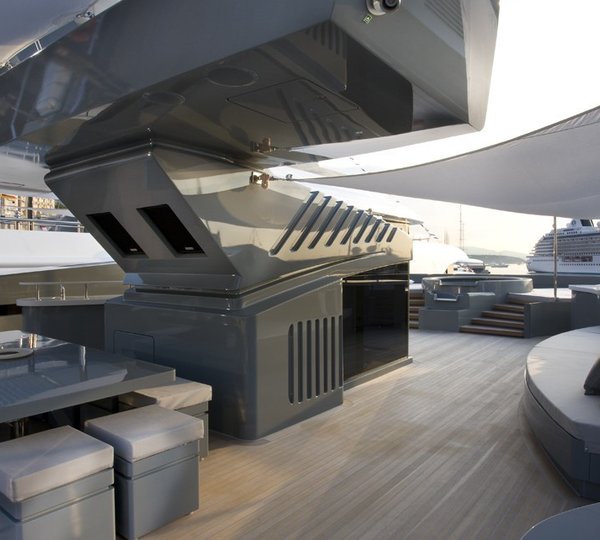 Sun Deck On Yacht SEA FORCE ONE