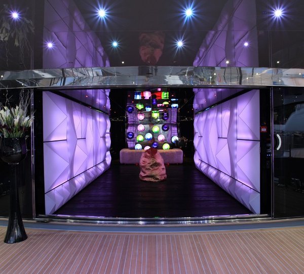 Entrance To Premier Saloon Aboard Yacht SEA FORCE ONE