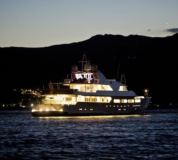 Under Water Lighting Aboard Yacht ACHILLES