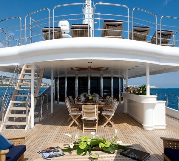 Top Deck Aboard Yacht INSIGNIA