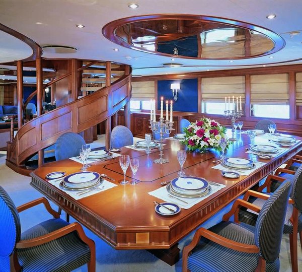 Eating/dining Saloon Aboard Yacht INSIGNIA