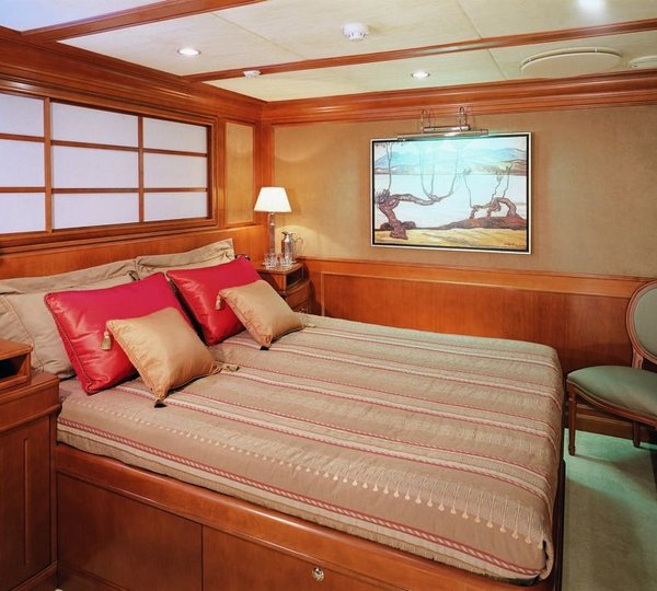 Red Guest's Cabin Aboard Yacht INSIGNIA