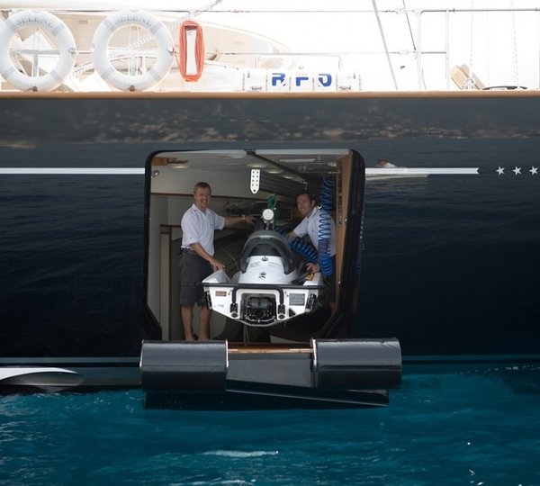 Ship's Tender Launch Aboard Yacht SELENE