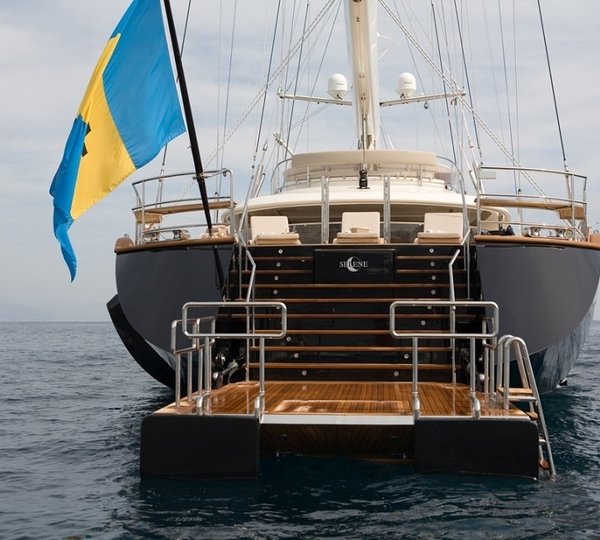 Aft Aspect: Yacht SELENE's Swimming Landing Captured