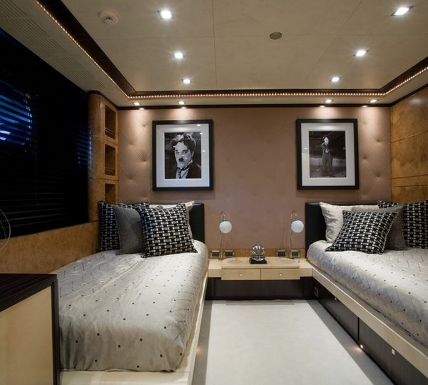 Twin Bed Cabin On Board Yacht SELENE