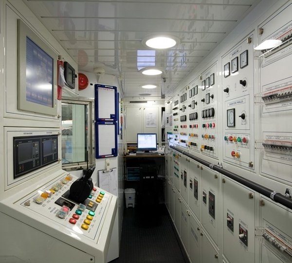 Control Area Aboard Yacht SELENE