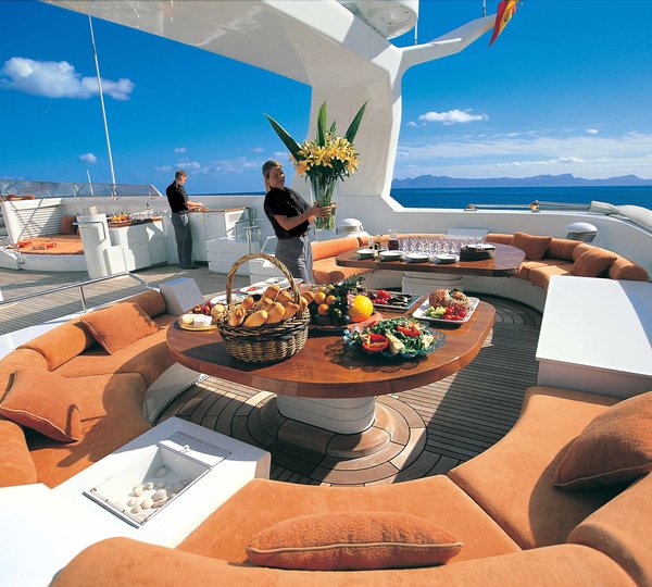 Sun Deck Sitting On Yacht BAD GIRL