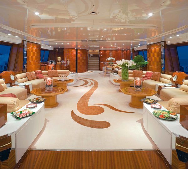 Saloon Aboard Yacht BAD GIRL