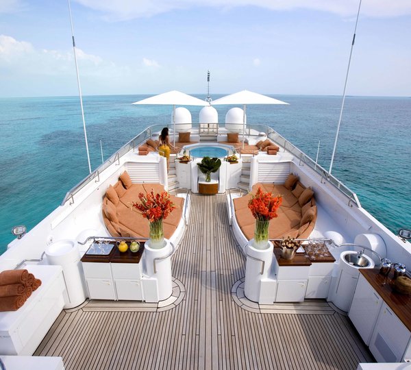 Sunshine Deck Aboard Yacht BAD GIRL