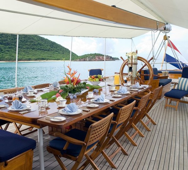 Aft Deck On Yacht FLEURTJE