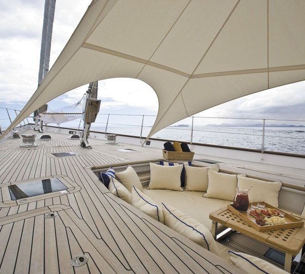Bedouin Tent: Yacht ETHEREAL's Deck Image